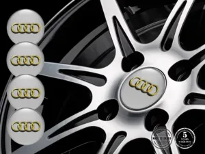 Audi Emblema de Rueda Logo Calcomanías Resina Personalizadas